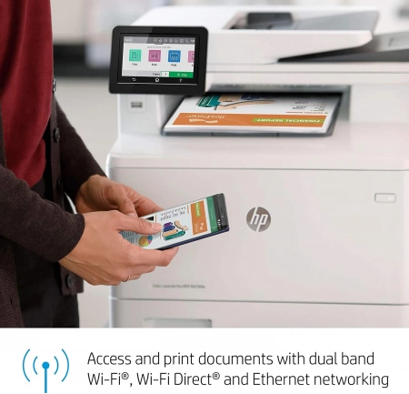 HP M479fdw LaserJet Pro Color Laser Multifunction Network, wifi & Airprint