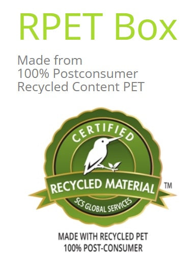 Customized Clear RPET Boxes - 100% Made of Recycled Plastic